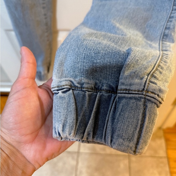 Steve Madden Pull On Blue Cargo Jeans Elastic Waist 
Inseam 28
W 14/28
Rise 11 - Picture 3 of 6